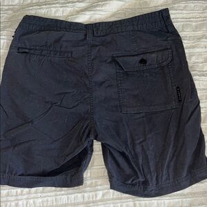 VISSLA Black Cargo Shorts Lightweight Casual